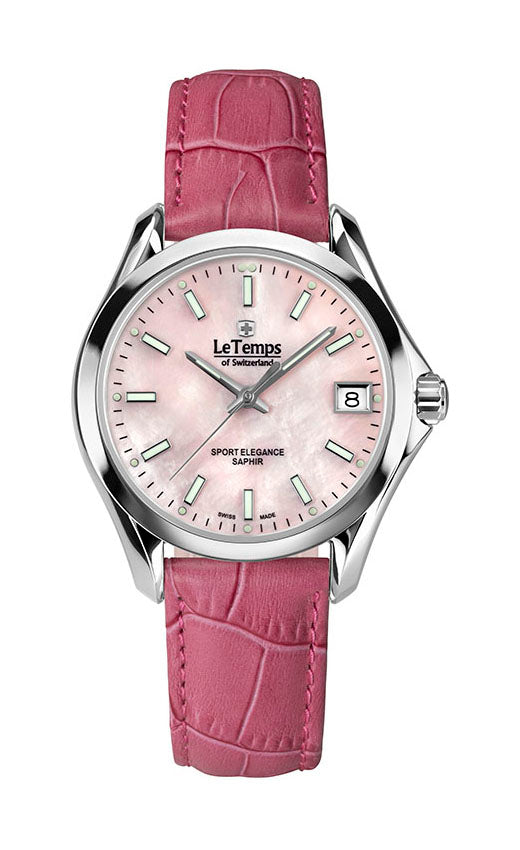 LeTemps SPORT ELEGANCE LADY 33 SAPHIR QUARZ WATCH 100M