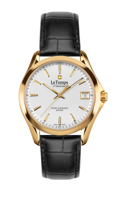 LeTemps SPORT ELEGANCE LADY 33 SAPHIR QUARZ WATCH 100M