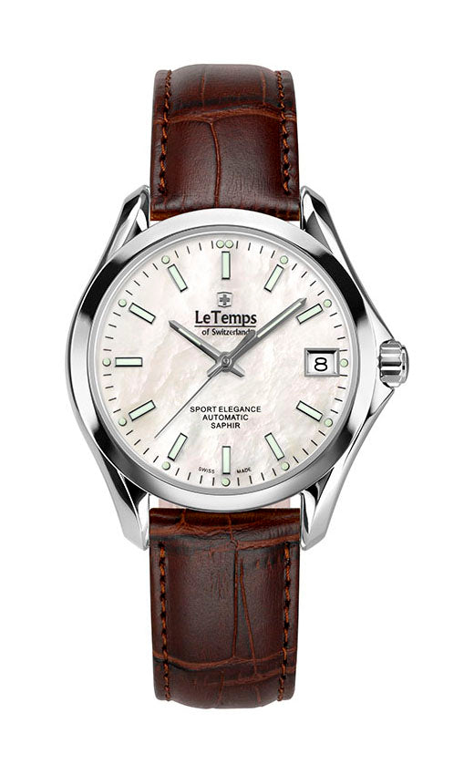 LeTemps SPORT ELEGANCE LADY 33 AUTOMATIC SAPHIR WATCH 100M