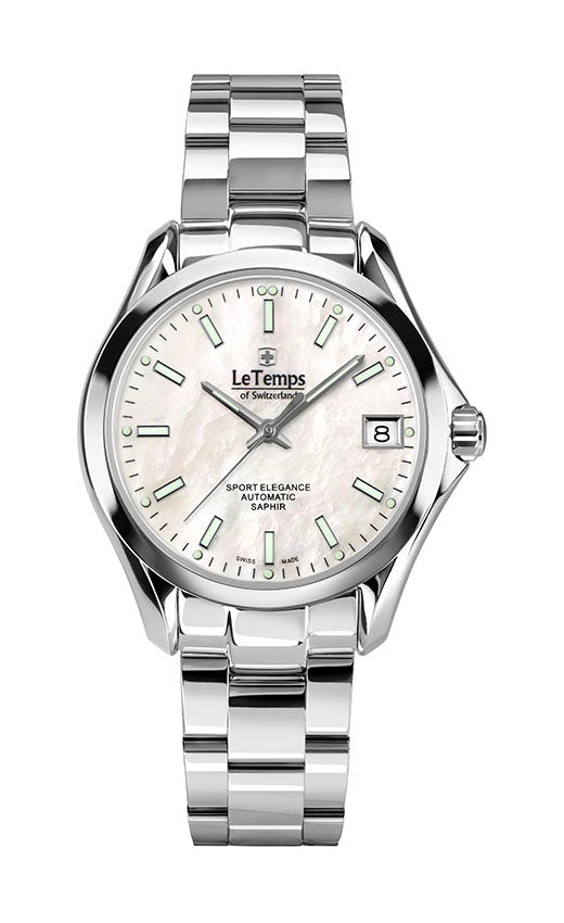 LeTemps SPORT ELEGANCE LADY 33 AUTOMATIC SAPHIR WATCH 100M