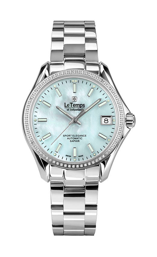 LeTemps SPORT ELEGANCE LADY 33 AUTOMATIC SAPHIR WATCH 100M