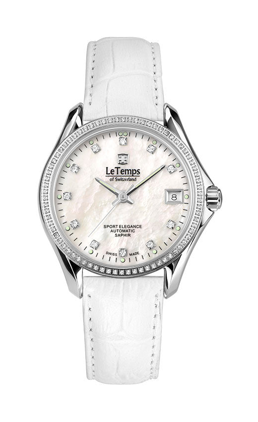 LeTemps SPORT ELEGANCE LADY 33 AUTOMATIC SAPHIR WATCH 100M