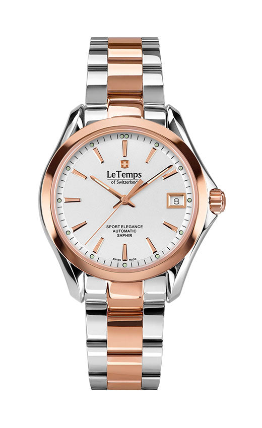 LeTemps SPORT ELEGANCE LADY 33 AUTOMATIC SAPHIR WATCH 100M