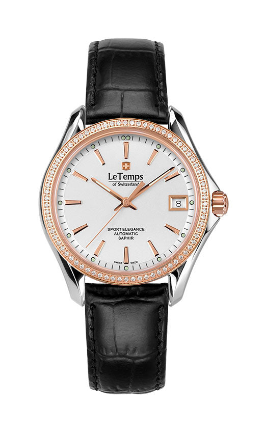 LeTemps SPORT ELEGANCE LADY 33 AUTOMATIC SAPHIR WATCH 100M