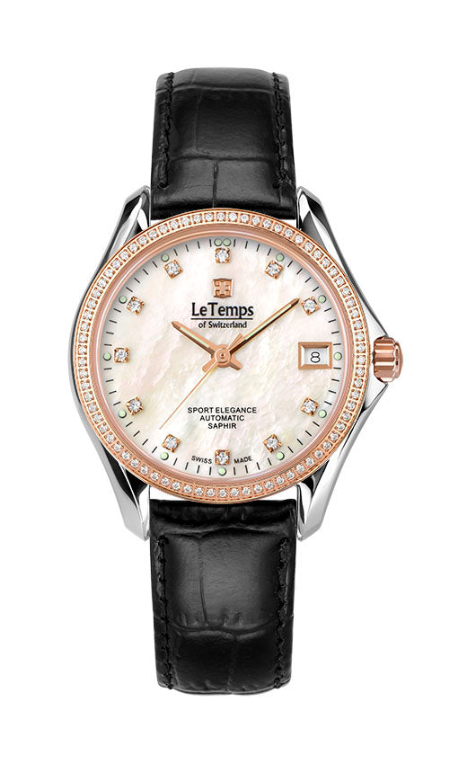 LeTemps SPORT ELEGANCE LADY 33 AUTOMATIC SAPHIR WATCH 100M
