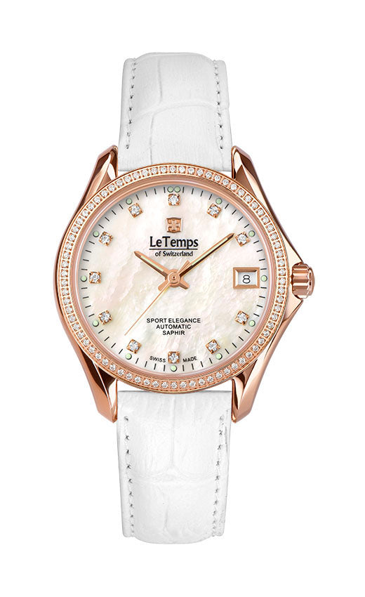 LeTemps SPORT ELEGANCE LADY 33 AUTOMATIC SAPHIR WATCH 100M