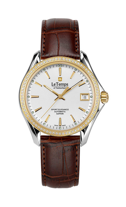 LeTemps SPORT ELEGANCE LADY 33 AUTOMATIC SAPHIR WATCH 100M