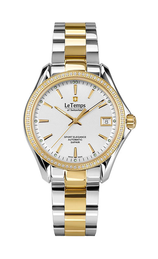 LeTemps SPORT ELEGANCE LADY 33 AUTOMATIC SAPHIR WATCH 100M