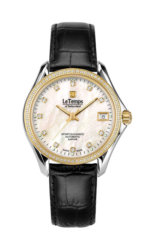 LeTemps SPORT ELEGANCE LADY 33 AUTOMATIC SAPHIR WATCH 100M