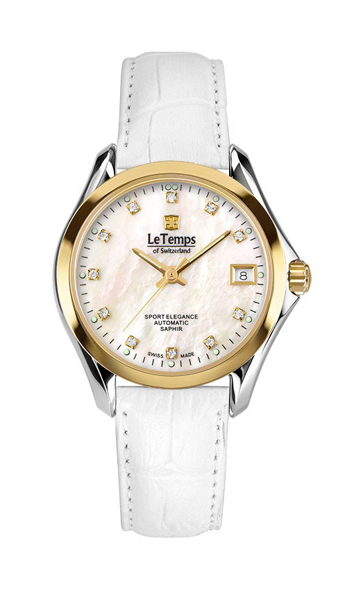 LeTemps SPORT ELEGANCE LADY 33 AUTOMATIC SAPHIR WATCH 100M