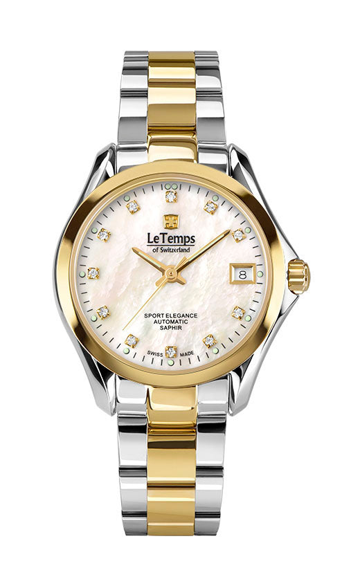 LeTemps SPORT ELEGANCE LADY 33 AUTOMATIC SAPHIR WATCH 100M