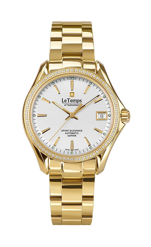 LeTemps SPORT ELEGANCE LADY 33 AUTOMATIC SAPHIR WATCH 100M