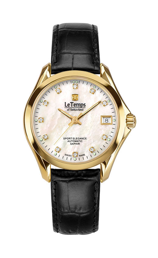 LeTemps SPORT ELEGANCE LADY 33 AUTOMATIC SAPHIR WATCH 100M