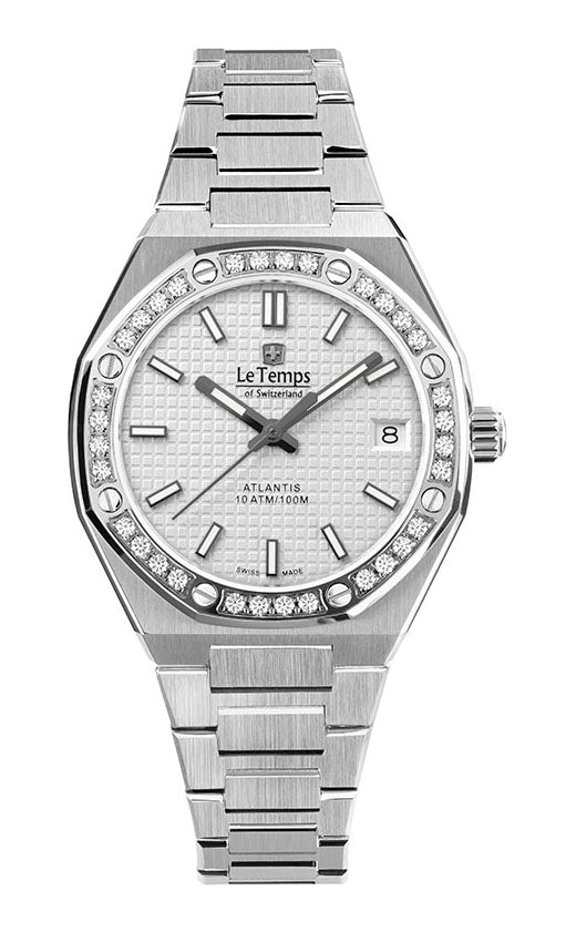LeTemps ATLANTIS LADY SAPHIR QUARZ WATCH 100M