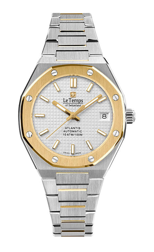 LeTemps ATLANTIS LADY AUTOMATIC SAPHIR QUARZ WATCH 100M