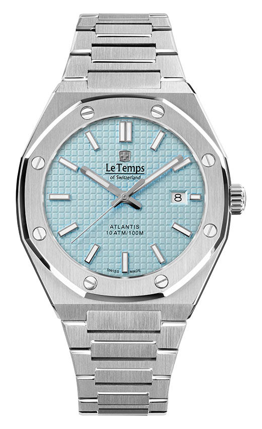 LeTemps ATLANTIS GENT SAPHIR QUARZ WATCH 100M