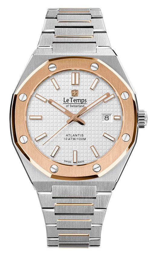 LeTemps ATLANTIS GENT SAPHIR QUARZ WATCH 100M