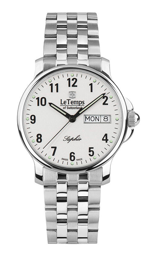 LeTemps ZAFIRA UNISEX SAPHIR QUARZ WATCH 50M
