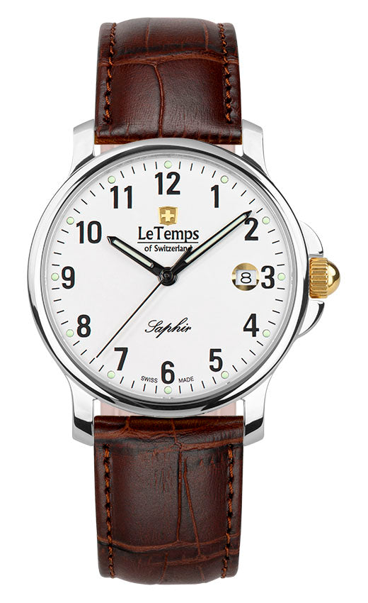 LeTemps ZAFIRA GENT SAPHIR QUARZ WATCH 50M