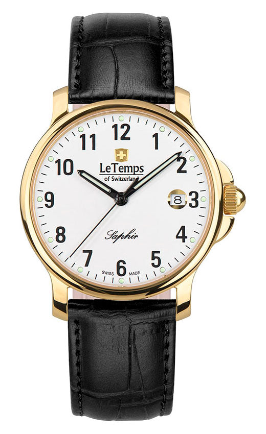 LeTemps ZAFIRA GENT SAPHIR QUARZ WATCH 50M