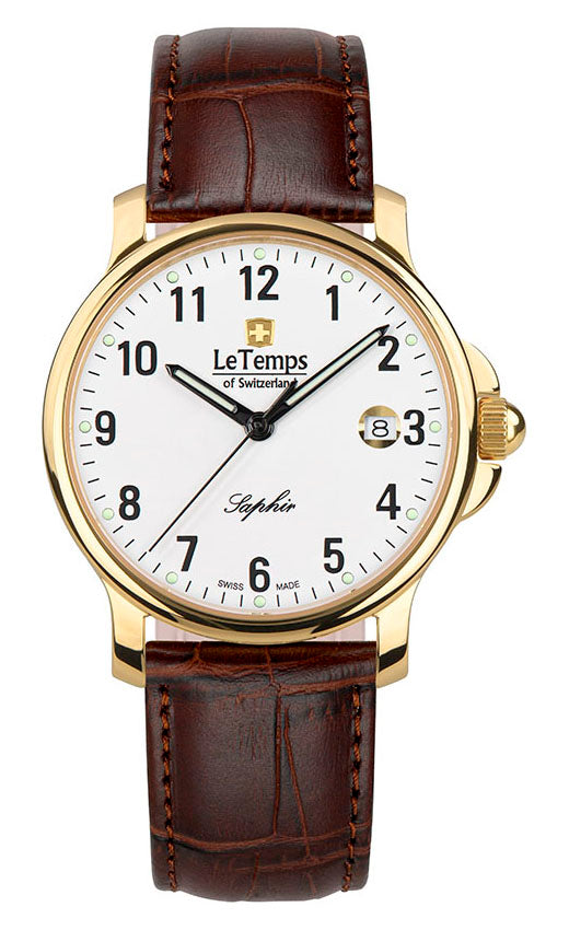 LeTemps ZAFIRA GENT SAPHIR QUARZ WATCH 50M