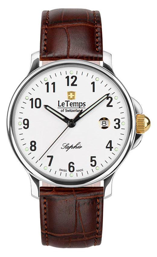 LeTemps ZAFIRA GENT 41 SAPHIR QUARZ WATCH 50M
