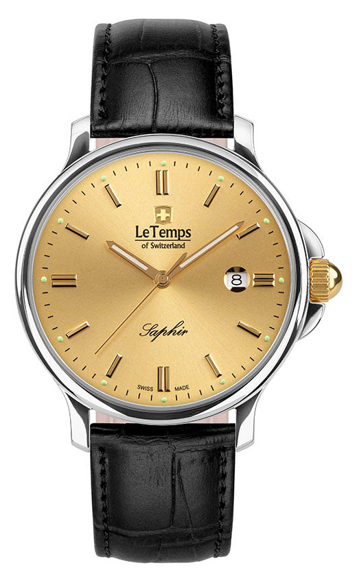 LeTemps ZAFIRA GENT 41 SAPHIR QUARZ WATCH 50M