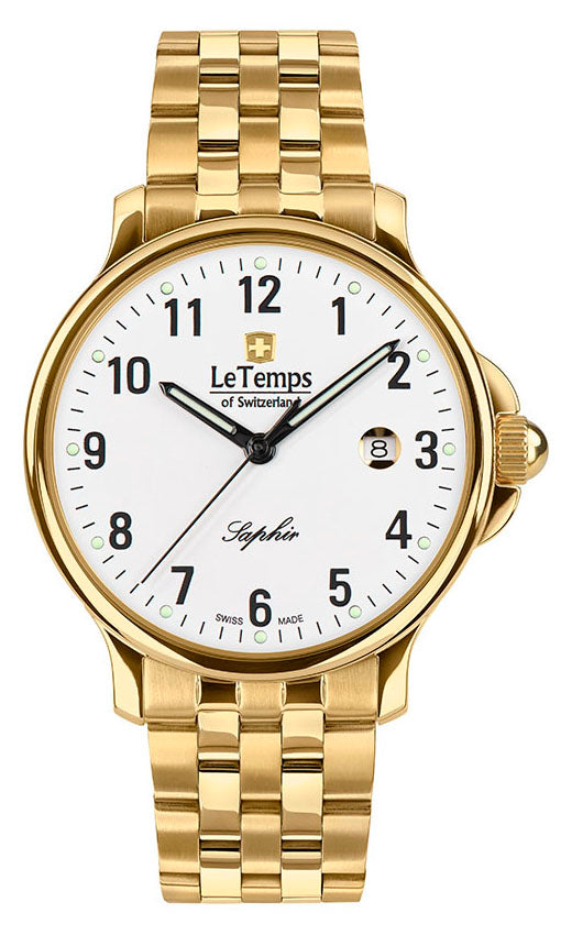 LeTemps ZAFIRA GENT 41 SAPHIR QUARZ WATCH 50M