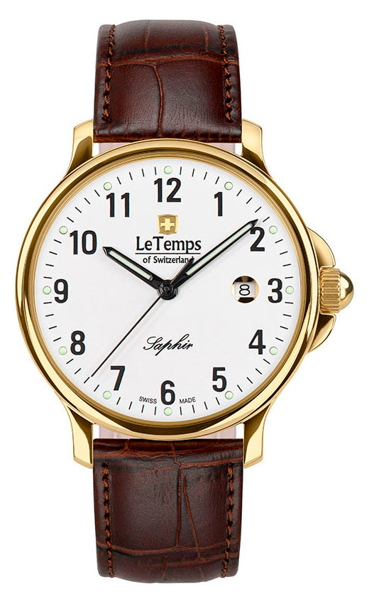 LeTemps ZAFIRA GENT 41 SAPHIR QUARZ WATCH 50M