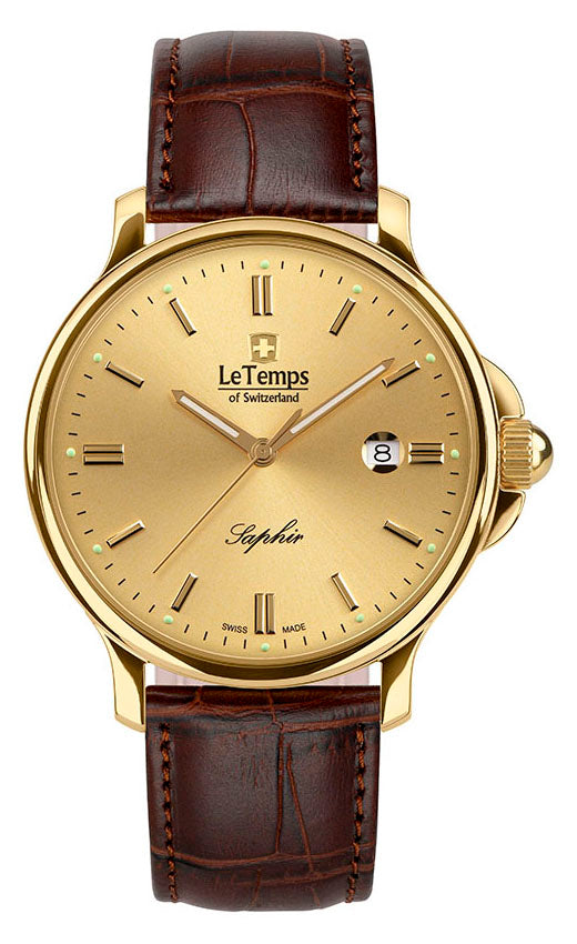LeTemps ZAFIRA GENT 41 SAPHIR QUARZ WATCH 50M