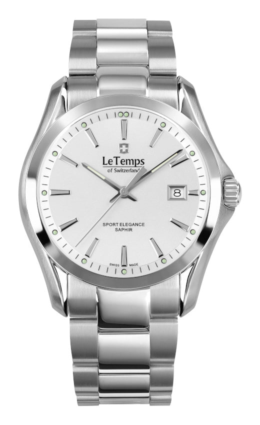 LeTemps SPORT ELEGANCE GENT SAPHIR QUARZ WATCH 100M
