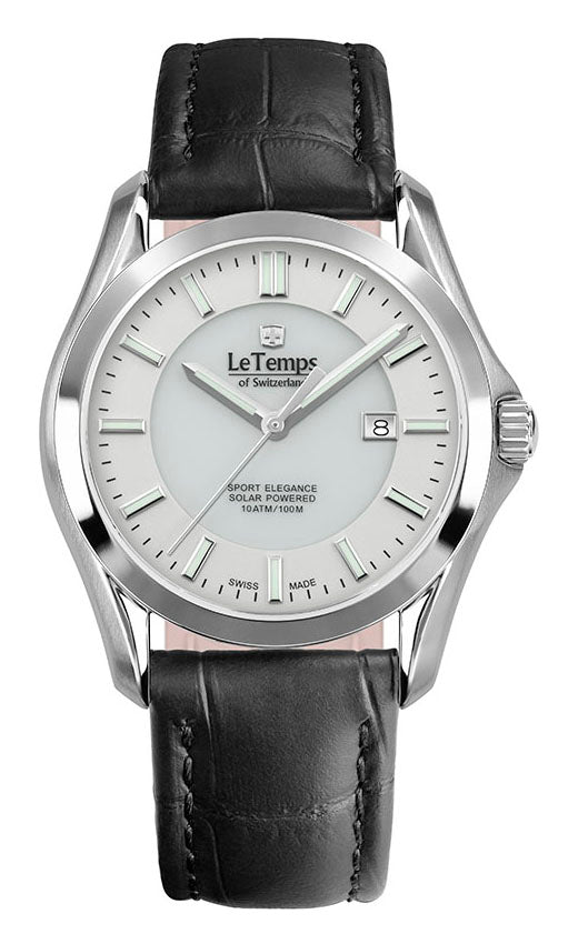LeTemps SPORT ELEGANCE GENT SAPHIR SOLAR WATCH 100M