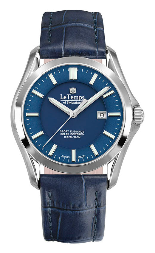 LeTemps SPORT ELEGANCE GENT SAPHIR SOLAR WATCH 100M
