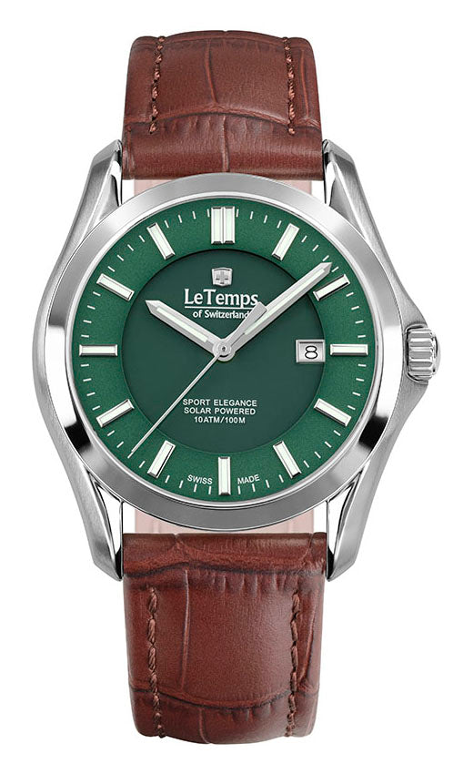 LeTemps SPORT ELEGANCE GENT SAPHIR SOLAR WATCH 100M