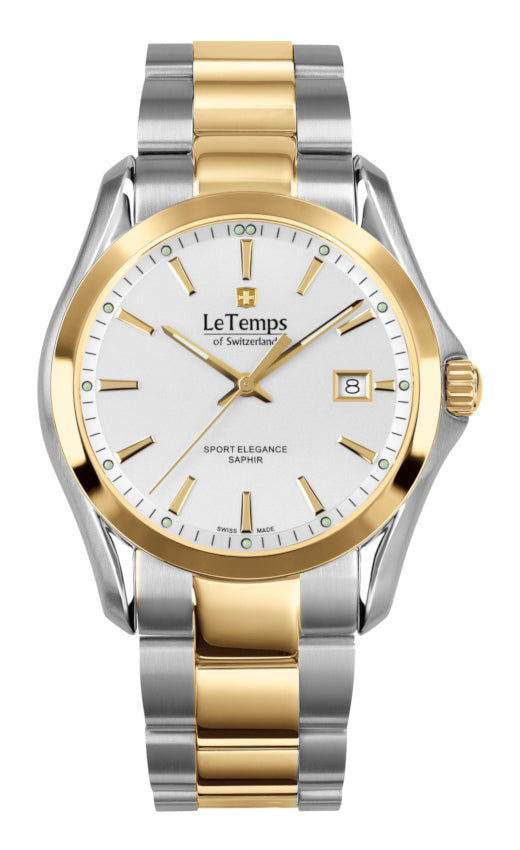 LeTemps SPORT ELEGANCE GENT SAPHIR QUARZ WATCH 100M