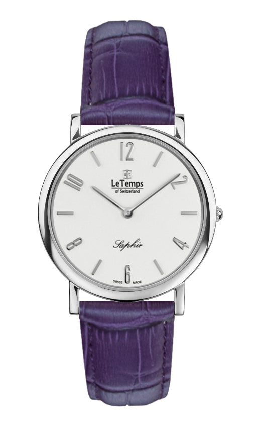 LeTemps ZAFIRA SLIM SAPHIR QUARZ WATCH 30M
