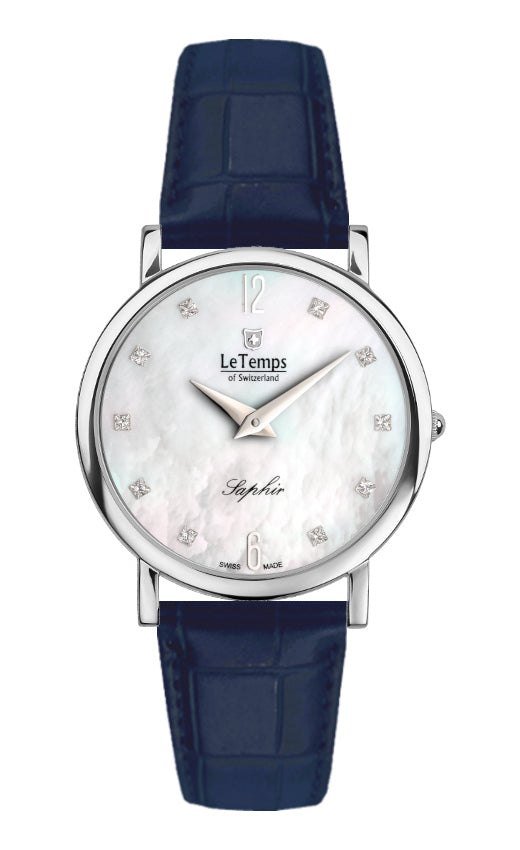 LeTemps ZAFIRA SLIM SAPHIR QUARZ WATCH 30M