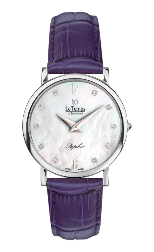 LeTemps ZAFIRA SLIM SAPHIR QUARZ WATCH 30M