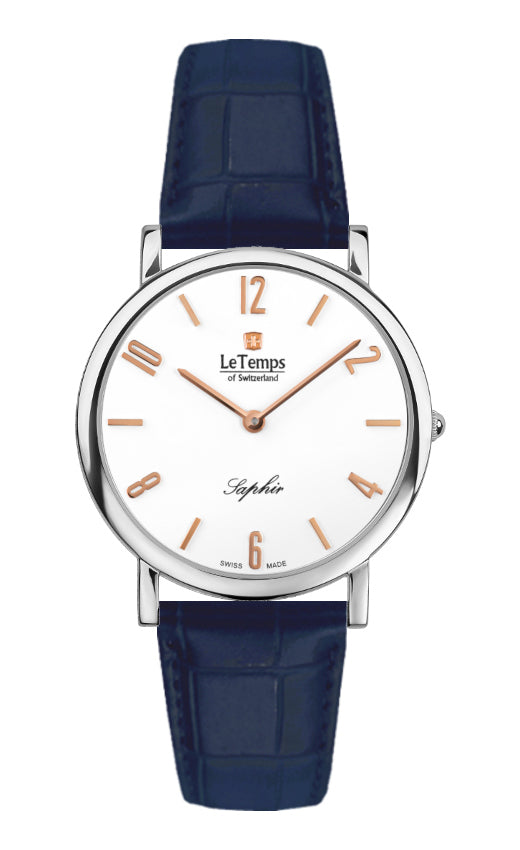 LeTemps ZAFIRA SLIM SAPHIR QUARZ WATCH 30M