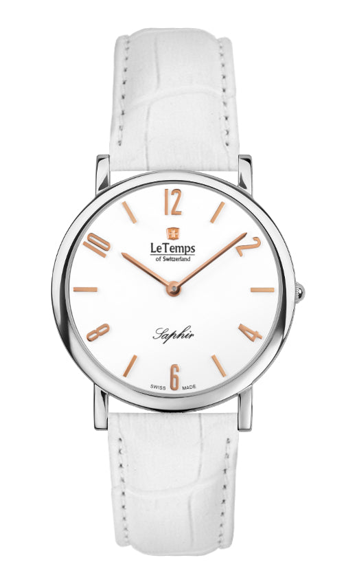 LeTemps ZAFIRA SLIM SAPHIR QUARZ WATCH 30M