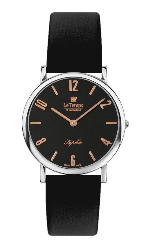 LeTemps ZAFIRA SLIM SAPHIR QUARZ WATCH 30M