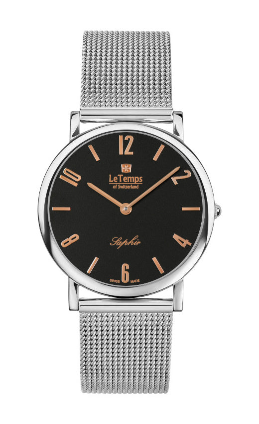 LeTemps ZAFIRA SLIM SAPHIR QUARZ WATCH 30M