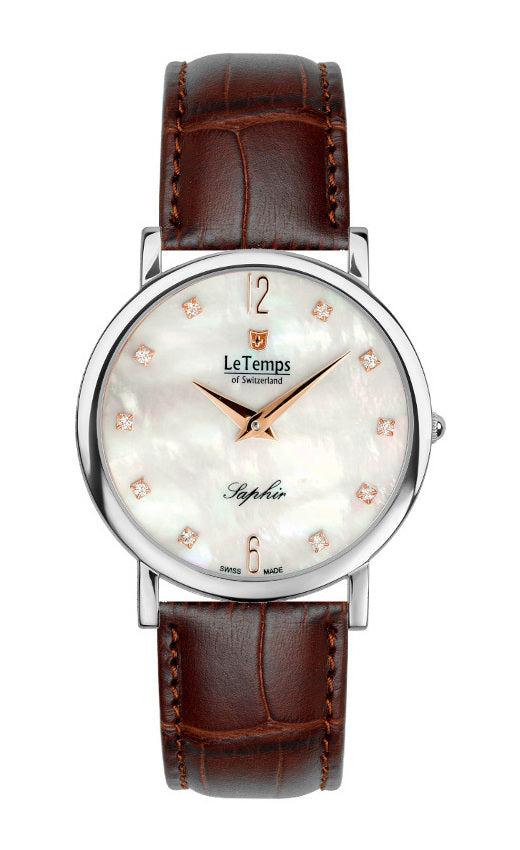LeTemps ZAFIRA SLIM SAPHIR QUARZ WATCH 30M