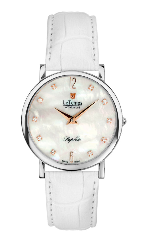 LeTemps ZAFIRA SLIM SAPHIR QUARZ WATCH 30M