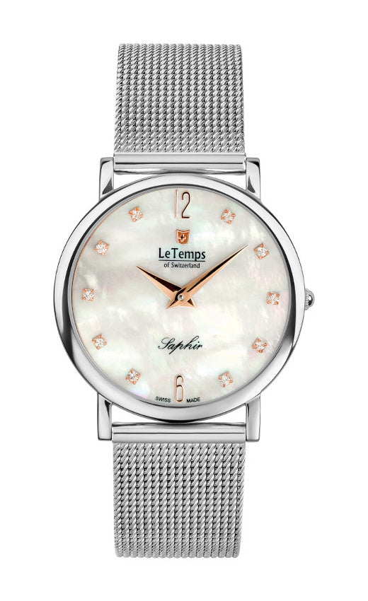 LeTemps ZAFIRA SLIM SAPHIR QUARZ WATCH 30M
