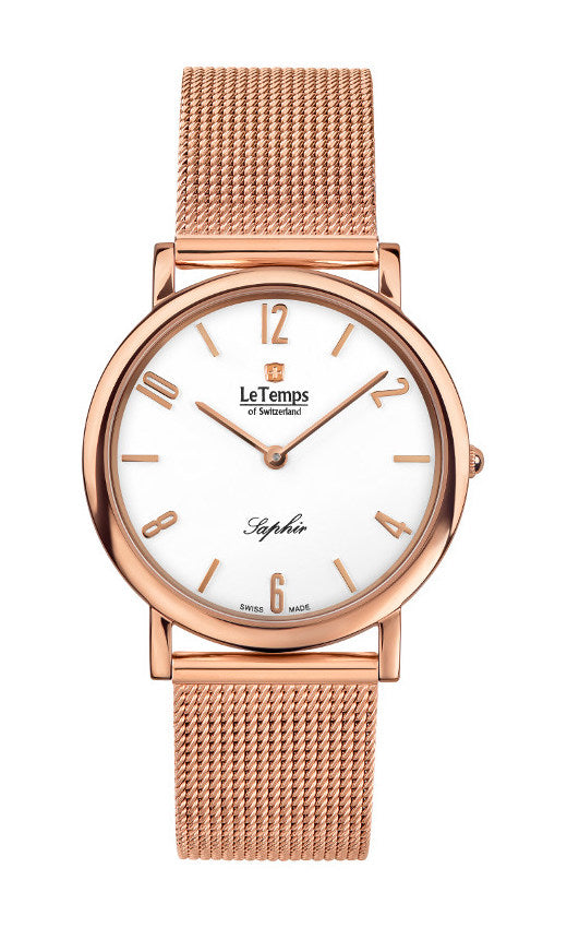 LeTemps ZAFIRA SLIM SAPHIR QUARZ WATCH 30M