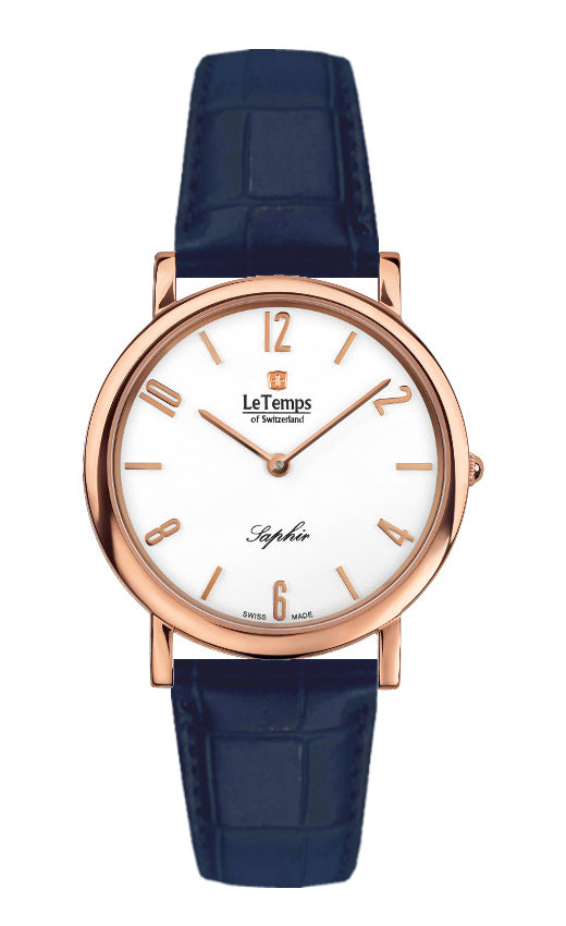 LeTemps ZAFIRA SLIM SAPHIR QUARZ WATCH 30M