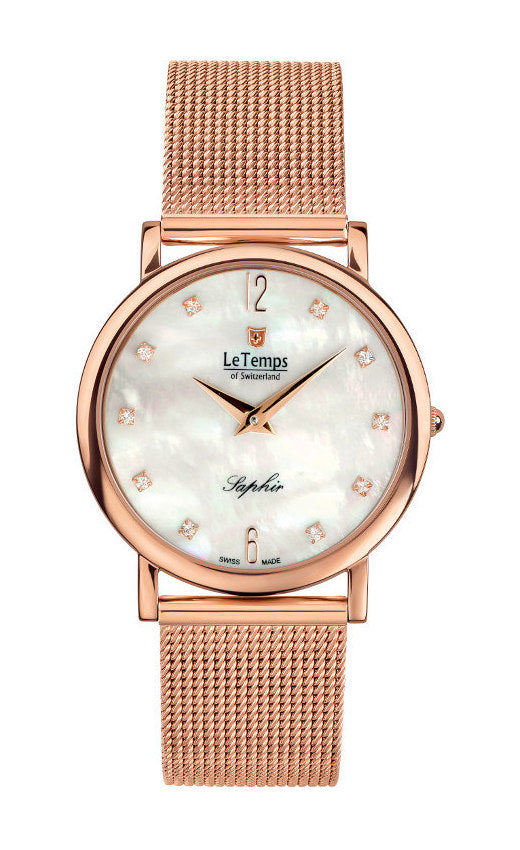 LeTemps ZAFIRA SLIM SAPHIR QUARZ WATCH 30M