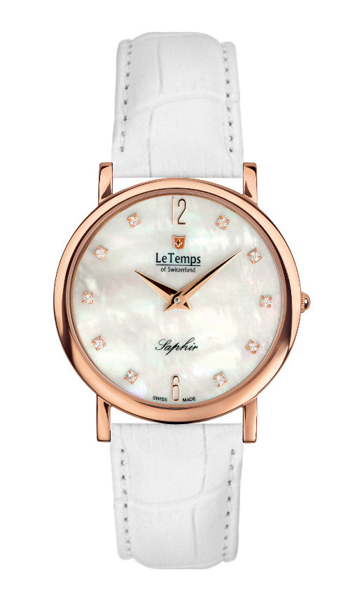 LeTemps ZAFIRA SLIM SAPHIR QUARZ WATCH 30M