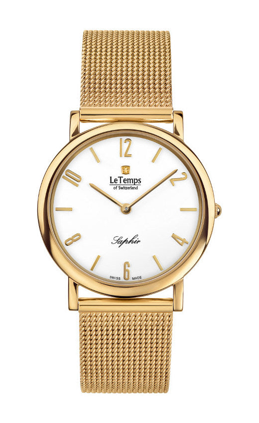 LeTemps ZAFIRA SLIM SAPHIR QUARZ WATCH 30M